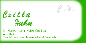 csilla huhn business card